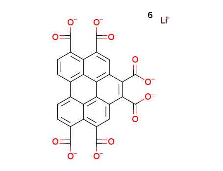 benzoperylrene-1,2,4,5,10,11-hexacarboxylic acid hexa-lithium salt