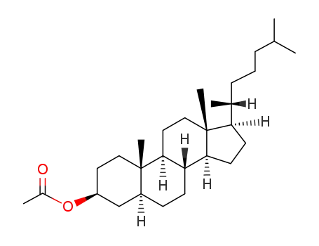 Molecular Structure of 1255-88-5 (CHOLESTANOL ACETATE)
