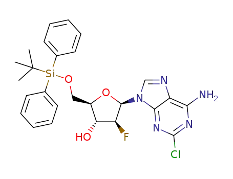 (2R,3R,4S,5R)-5-(6-amino-2-chloro-9H-purin-9-yl)-2-(((tert-butyldiphenylsilyl)oxy)methyl)-4-fluorotetrahydrofuran-3-ol