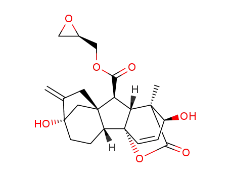 (1S,2S,4aR,4bR,7S,9aS,10S,10aR)-(R)-oxiran-2-ylmethyl 2,7-dihydroxy-1-methyl-8-methylene-13-oxo-1,2,4b,5,6,7,8,9,10,10a-decahydro-4a,1-(epoxymethano)-7,9amethanobenzo[a]azulene-10-carboxylate