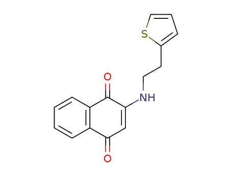 2-((thiophen-2-yl)ethylamino)naphthalene-1,4-dione