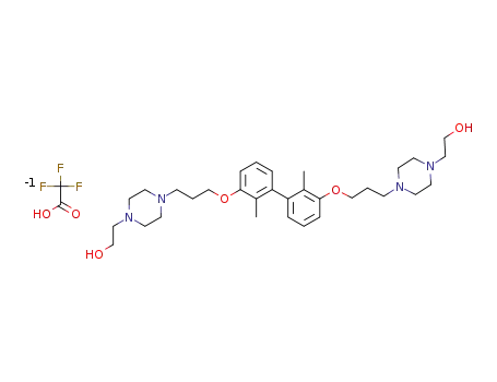 2,2'-((((2,2'-dimethyl-[1,1'-biphenyl]-3,3'-diyl)bis(oxy))bis(propane-3,1-diyl))bis(piperazine-4,1-diyl))bis(ethan-1-ol) trifluoroacetate