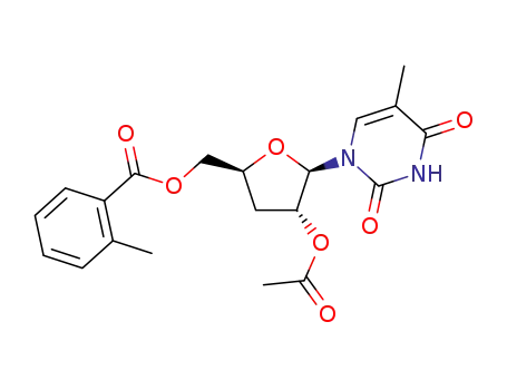 5'-O-(o-toluoyl)-2'-O-acetyl-3'-deoxythymidine