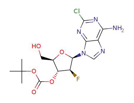 (2R,3R,4S,5R)-5-(6-amino-2-chloropurin-9-yl)-3-tert-butyloxycarbonyloxy-4-fluoro-2-(hydroxymethyl)oxolane