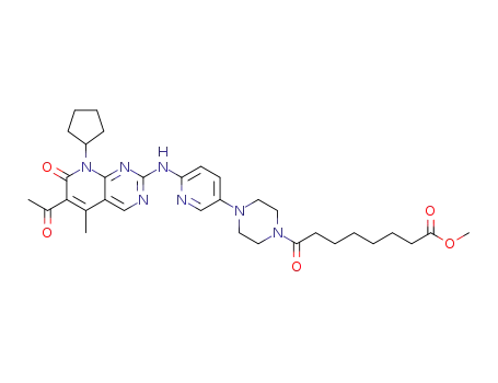 methyl 8-(4-(6-((6-acetyl-8-cyclopentyl-5-methyl-7-oxo-7,8-dihydropyrido[2,3-d]pyrimidin-2-yl)amino)pyridin-3-yl)piperazin-1-yl)-8-oxooctanoate