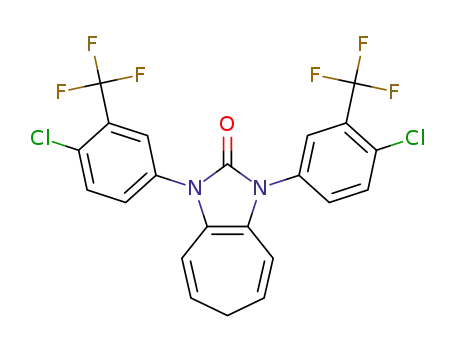 1,3-bis(4-chloro-3-(trifluoromethyl)phenyl)-3,6-dihydrocyclohepta[d]imidazol-2(1H)-one