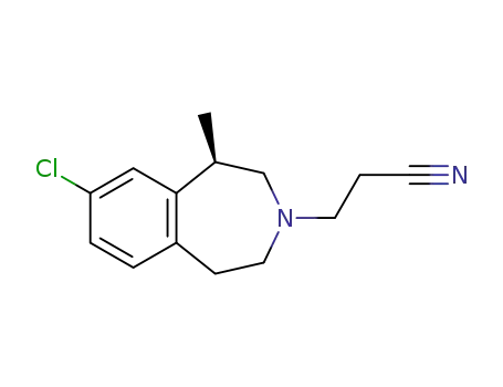 (R)-3-(8-chloro-1-methyl-1,2,4,5-tetrahydro-3H-benzo[d]azepin-3-yl)propanenitrile