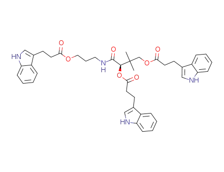3-[[(2R)-2,4-bis[3-(1H-indol-3-yl)propanoyloxy]-3,3-dimethylbutanoyl]amino]propyl 3-(1H-indol-3-yl)propanoate