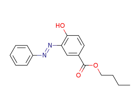 4-hydroxy-3-phenylazo-benzoic acid butyl ester
