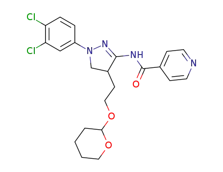 N-{1-(3,4-dichlorophenyl)-4-[2-(tetrahydro-2H-pyran-2-yloxy)ethyl]-4,5-dihydro-1H-pyrazol-3-yl}-4-pyridinecarboxamide