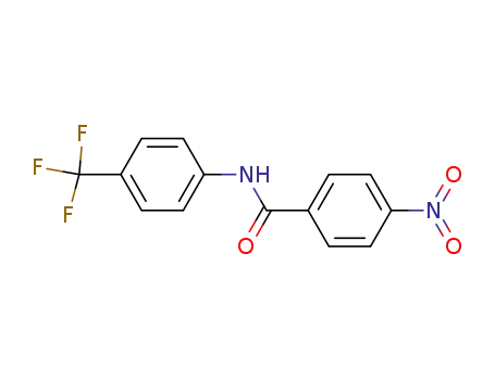 Molecular Structure of 7607-41-2 (Benzamide, 4-nitro-N-[4-(trifluoromethyl)phenyl]-)