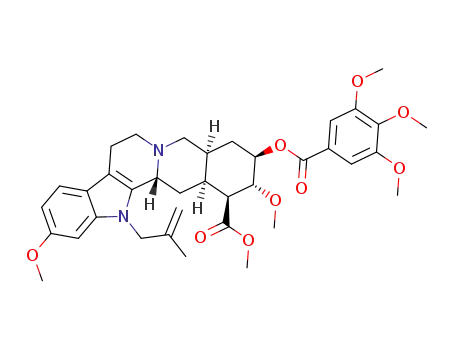 (1S,2R,3R,4aS,13bR,14aS)-methyl-2,11-dimethoxy-13-(2-methylallyl)-3-((3,4,5-trimethoxybenzoyl)oxy)-1,2,3,4,4a,5,7,8,13,13b,14,14a-dodecahydroindolo[2',3':3,4]-pyrido[1,2-b]isoquinoline-1-carboxylate