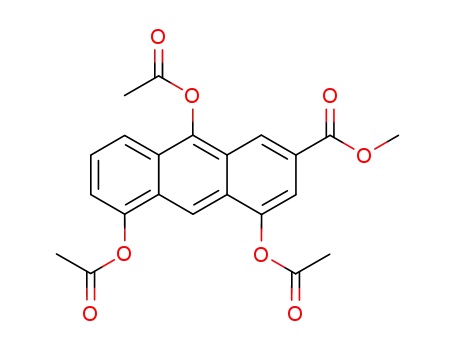 4,5,9-triacetoxy-anthracene-2-carboxylic acid methyl ester
