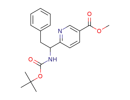 methyl 6-(1-((tert-butoxycarbonyl)amino)-2-phenylethyl)nicotinate