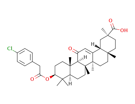 (3β)‐(2‐(4‐chlorophenyl)acetoxy)‐11‐oxo‐olean‐12‐en‐30‐oic acid