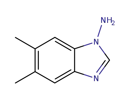 Molecular Structure of 78288-57-0 (1H-Benzimidazol-1-amine,5,6-dimethyl-(9CI))