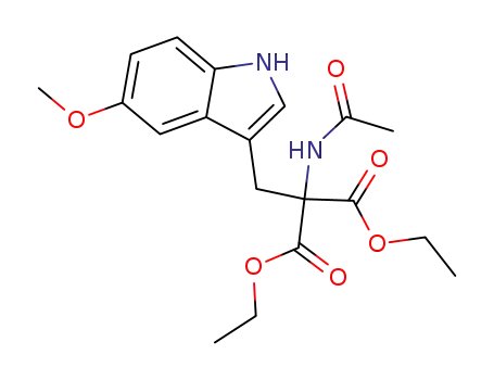acetylamino-(5-methoxy-indol-3-ylmethyl)-malonic acid diethyl ester
