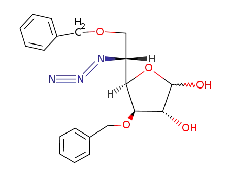 3,6-di-O-benzyl-5-azido-5-deoxy-α/β-D-glucofuranose