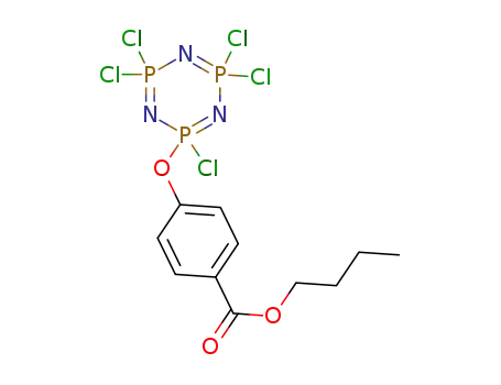 butyl 4-((2,4,4,6,6-pentachloro-1,3,5,2λ5,4λ5,6λ5-triazatriphosphinin-2-yl)oxy)benzoate