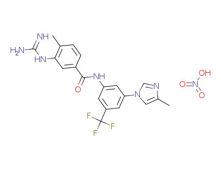 4-methyl-N-[3-(4-methyl-1H-imidazolyl)-5-trifluoromethylphenyl]-3-guanidinobenzamide nitrate