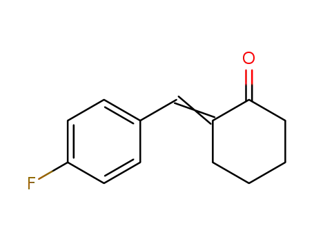 Molecular Structure of 117601-22-6 (Cyclohexanone, 2-[(4-fluorophenyl)methylene]-)