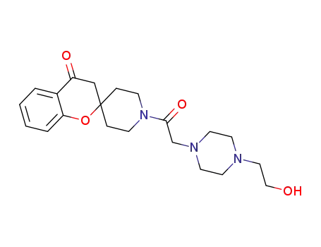 1'-(2-(4-(2-hydroxyethyl)piperazin-1-yl)acetyl)spiro[chromane-2,4'-piperidin]-4-one