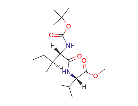 Molecular Structure of 33911-17-0 (L-Valine, N-[N-[(1,1-dimethylethoxy)carbonyl]-L-isoleucyl]-, methyl ester)