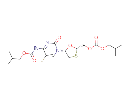 isobutyl (5-fluoro-1-((2S,5R)-2-(((isobutoxycarbonyl)oxy)methyl)-1,3-oxathiolan-5-yl)-2-oxo-1,2-dihydropyrimidin-4-yl)carbamate