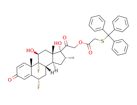 flumethasone 2-(tritylmercapto)acetate