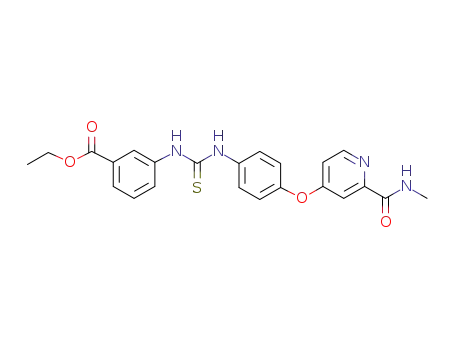 ethyl 3-(3-(4-((2-(methylcarbamoyl)pyridin-4-yl)oxy)phenyl)thioureido)benzoate