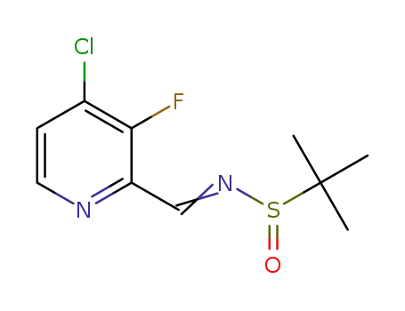 (±)-(E)-N-((4-chloro-3-fluoropyridin-2-yl)methylene)-2-methylpropane-2-sulfinamide