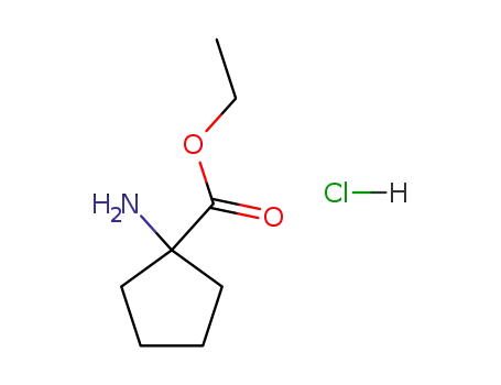 Molecular Structure of 22649-37-2 (1-AMINO-CYCLOPENTANECARBOXYLIC ACID ETHYL ESTER HCL)