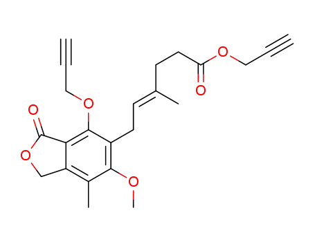 prop-2-yn-1-yl (E)-6-(6-methoxy-7-methyl-3-oxo-4-(prop-2-yn-1-yloxy)-1,3-dihydroisobenzofuran-5-yl)-4-methylhex-4-enoate