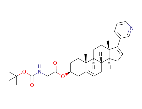 tert-butoxycarbonylaminoacetic acid 10,13-dimethyl-17-pyridin-3-yl-2,3,4,7,8,9,10,11,12,13,14,15-dodecahydro-1H-cyclopenta[a]phenanthren-3-yl ester