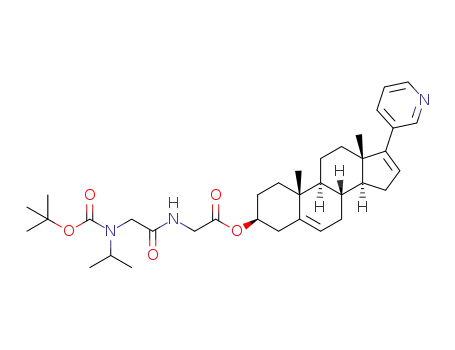[2-(tert-butoxycarbonylisopropylamino)acetylamino]acetic acid 10,13-dimethyl-17-pyridin-3-yl-2,3,4,7,8,9,10,11,12,13,14,15-dodecahydro-1H-cyclopenta[a]phenanthren-3-yl ester