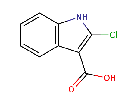Molecular Structure of 54778-20-0 (2-CHLORO-1H-INDOLE-3-CARBOXYLIC ACID)