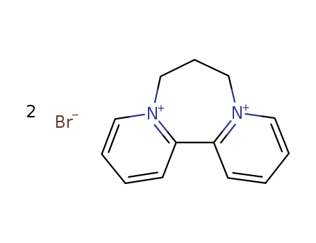 2895-98-9,7,8-DIHYDRO-6H-DIPYRIDO[1,2-A:2',1'-C][1,4]DIAZEPINEDIIUM DIBROMIDE,6H-Dipyrido[1,2-a:2',1'-c][1,4]diazepinediium,7,8-dihydro-, dibromide (8CI,9CI);7,8-Dihydro-6H-dipyrido[1,2-a:2',1'-c]-[1,4]diazepinium dibromide (6CI);7,8-Dihydro-6H-dipyrido[1,2-a:2',1'-c][1,4]diazepinediium dibromide (7CI);1,1'-Propylene-2,2'-bipyridinium dibromide;1,1'-Trimethylene-2,2'-bipyridinium dibromide;1,1'-Trimethylene-2,2'-dipyridylium dibromide;7,8-Dihydro-6H-dipyrido[1,2-a:2,1-c][1,4]diazepinium dibromide;P3-Triquat;Triquat;