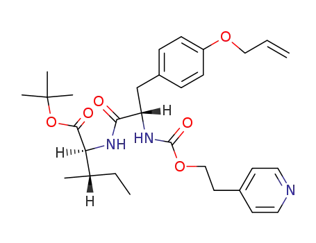 N-<2-(4-pyridyl)ethoxycarbonyl>-L-(O-allyl)tyrosyl-L-isoleucine tert-butylester