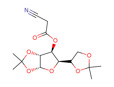 Cyano-acetic acid (3aR,5R,6S,6aR)-5-(2,2-dimethyl-[1,3]dioxolan-4-yl)-2,2-dimethyl-tetrahydro-furo[2,3-d][1,3]dioxol-6-yl ester