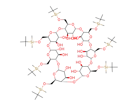 Molecular Structure of 123155-03-3 (HEPTAKIS-6-(DIMETHYL-TERT-BUTYLSILYL)-BETA-CYCLODEXTRIN)