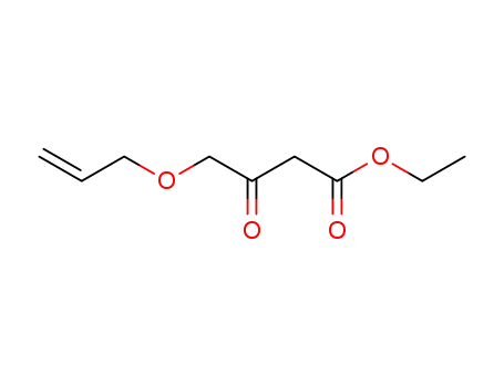 Molecular Structure of 134989-37-0 (Butanoic acid, 3-oxo-4-(2-propenyloxy)-, ethyl ester)