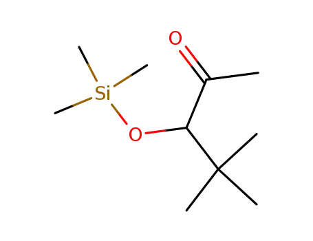 Molecular Structure of 88264-38-4 (2-Pentanone, 4,4-dimethyl-3-[(trimethylsilyl)oxy]-)