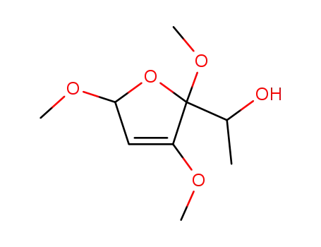 Molecular Structure of 67171-01-1 (2-Furanmethanol, 2,5-dihydro-2,3,5-trimethoxy-a-methyl-)