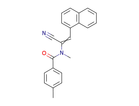 N-((E)-1-Cyano-2-naphthalen-1-yl-vinyl)-4,N-dimethyl-benzamide