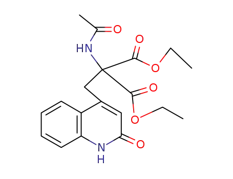 2-acetylamino-2-(ethoxycarbonyl)-3-(2-oxo-1,2-dihydroquinolin-4-yl)propionic acid ethyl ester