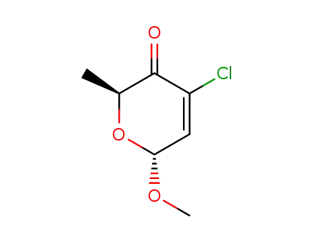 trans-4-chloro-6-methoxy-2-methyl-2H-pyran-3(6H)-one