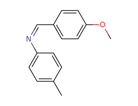 Molecular Structure of 83306-66-5 (Benzenamine, N-[(4-methoxyphenyl)methylene]-4-methyl-, (Z)-)