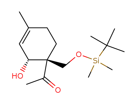 cis-1-<1-<(tert-Butyldimethylsiloxy)methyl>-2-hydroxy-4-methyl-3-cyclohexenyl>-1-ethanone