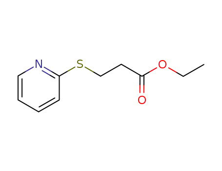 Molecular Structure of 89407-42-1 (Propanoic acid, 3-(2-pyridinylthio)-, ethyl ester)