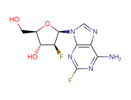 2-fluoro-9-(2-deoxy-2-fluoro-β-D-arabinofuranosyl)-9H-purin-6-amine